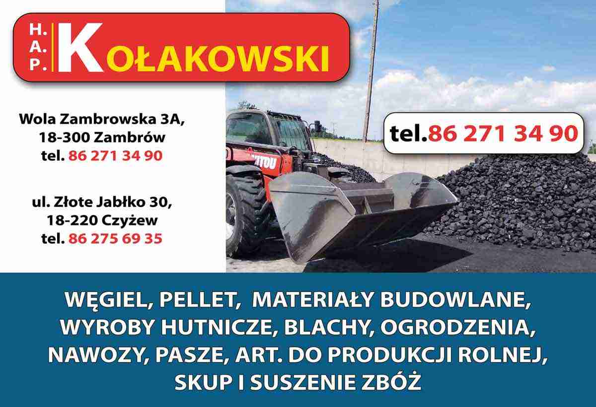 Handel Artykułami Przemysłowymi Krzysztof Kołakowski - węgiel Czyżew ZAMBRÓW węgiel Czyżew ZAMBRÓW